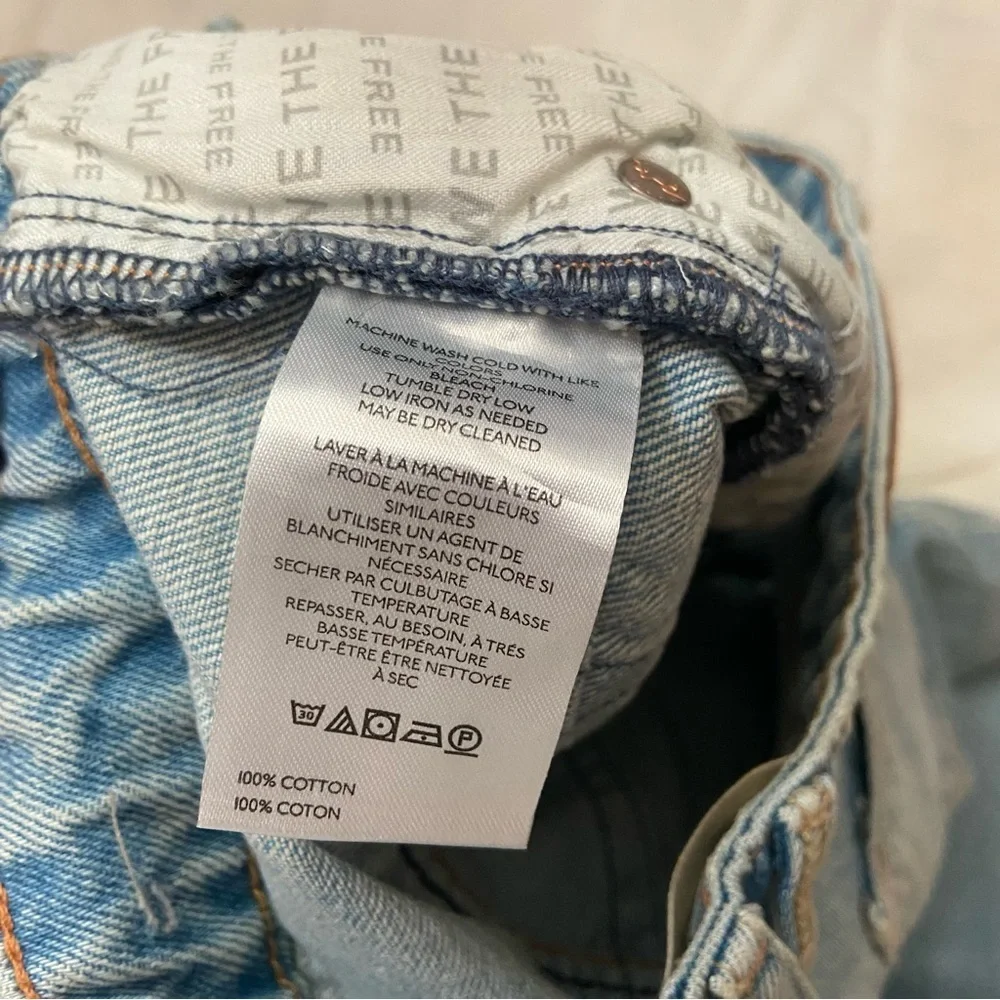New! Free People We The Free Deep Trance Dropped Boyfriend Jeans 25 38801